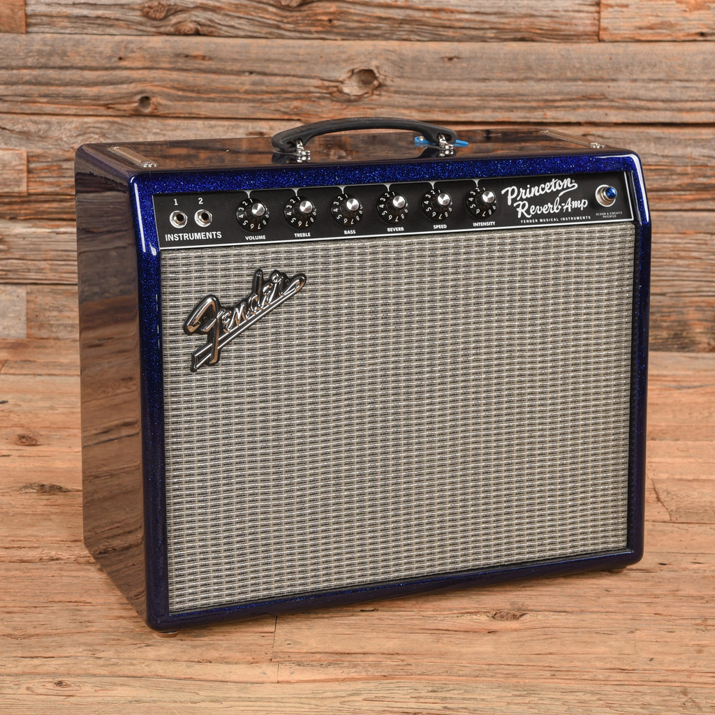 Fender FSR '65 Princeton Reverb Reissue 12-Watt 1x10" Guitar Combo Blue Sparkle - MusicMarket