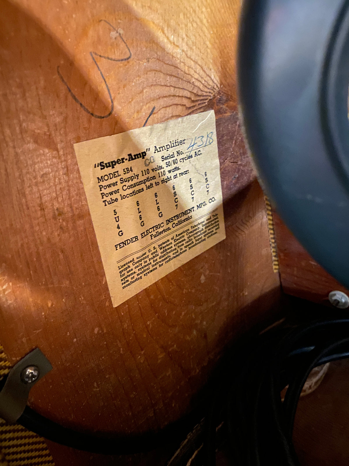 Fender Super Amplifier 1953 - View 10 | MusicMarket