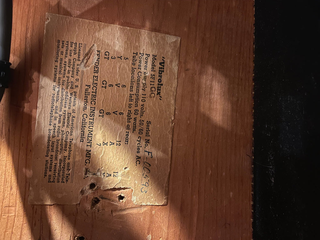 Fender Vibrolux Tweed 1957 - View 7 | MusicMarket