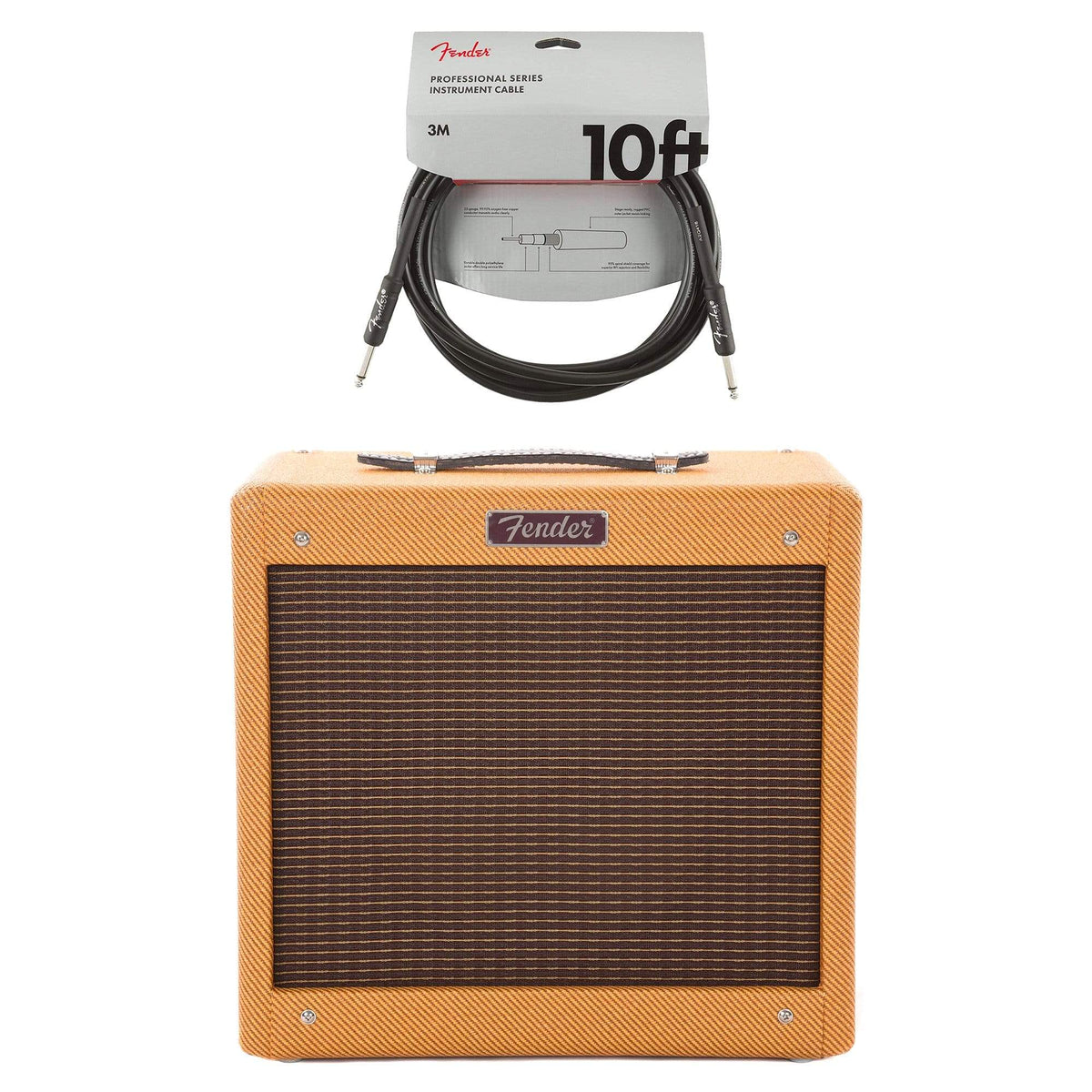 Fender Pro Junior IV Limited Edition Tweed Cable Bundle - MusicMarket
