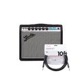 Fender Vintage Modified '68 Custom Vibro Champ Reverb Silverface and (1) Cable Bundle - MusicMarket