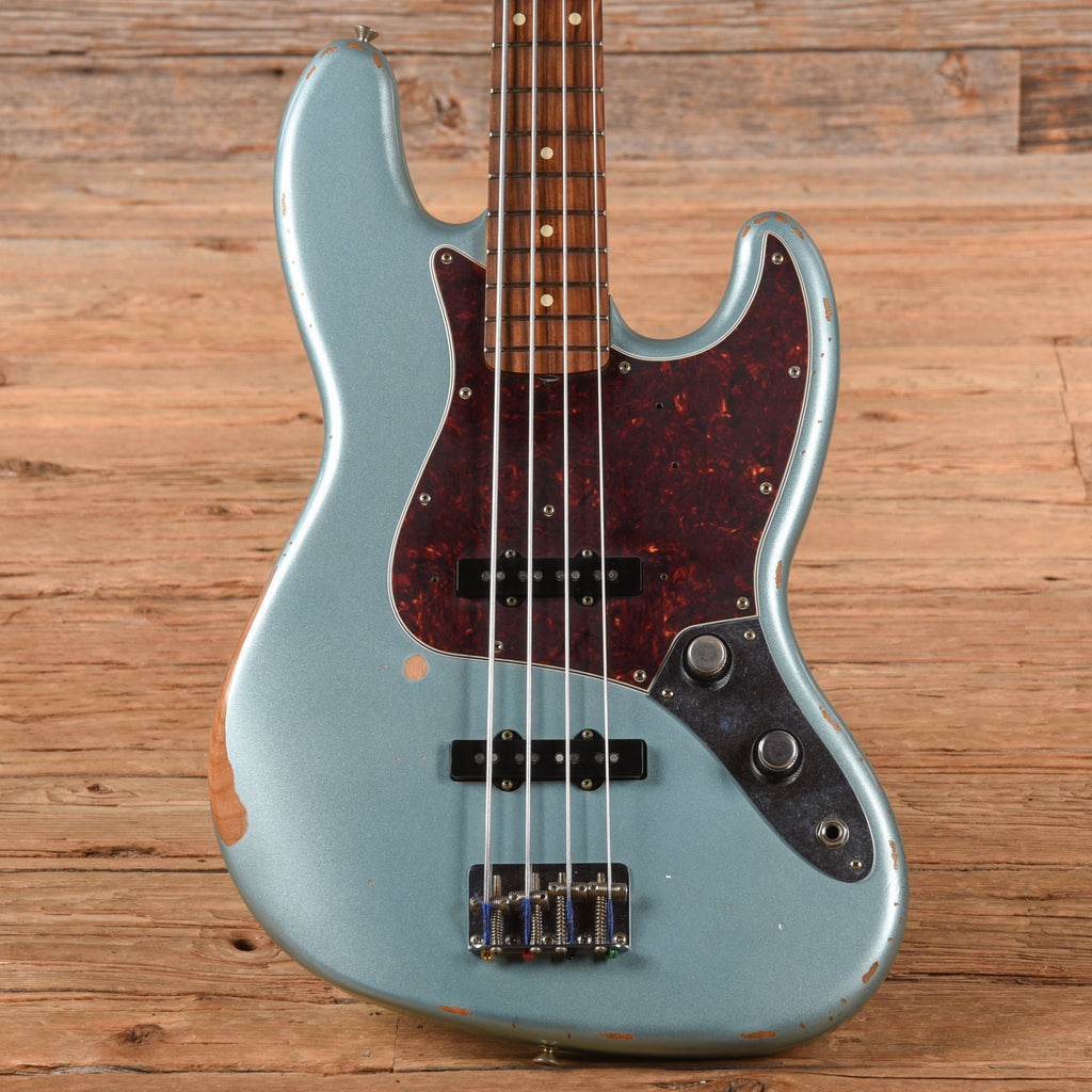 Fender 60th Anniversary Road Worn 60s Jazz Bass Firemist Silver 2019 - MusicMarket