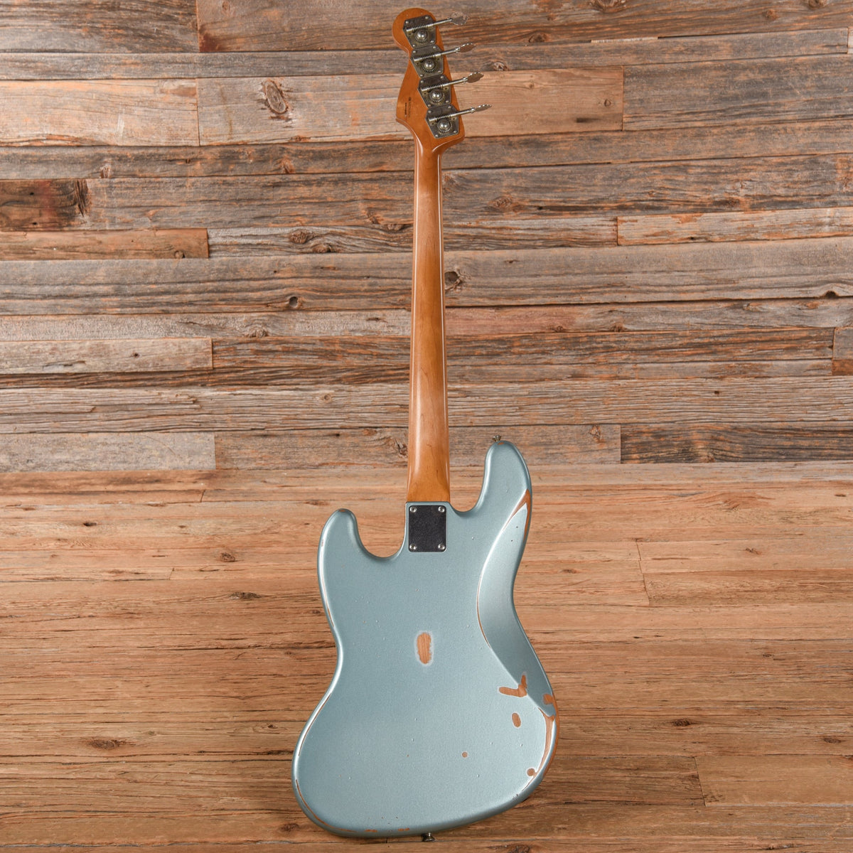 Fender 60th Anniversary Road Worn 60s Jazz Bass Firemist Silver 2019 - View 5 | MusicMarket