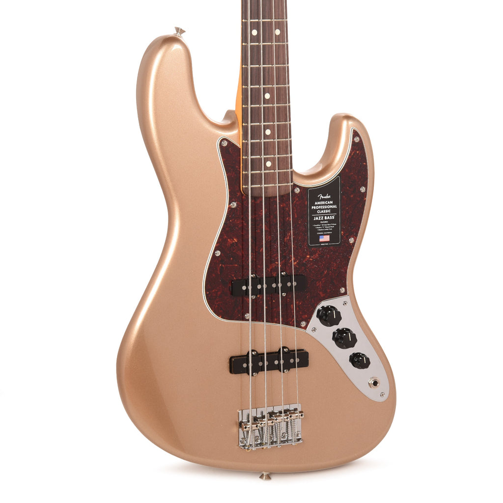 Fender American Professional Classic Jazz Bass Faded Firemist Gold - MusicMarket