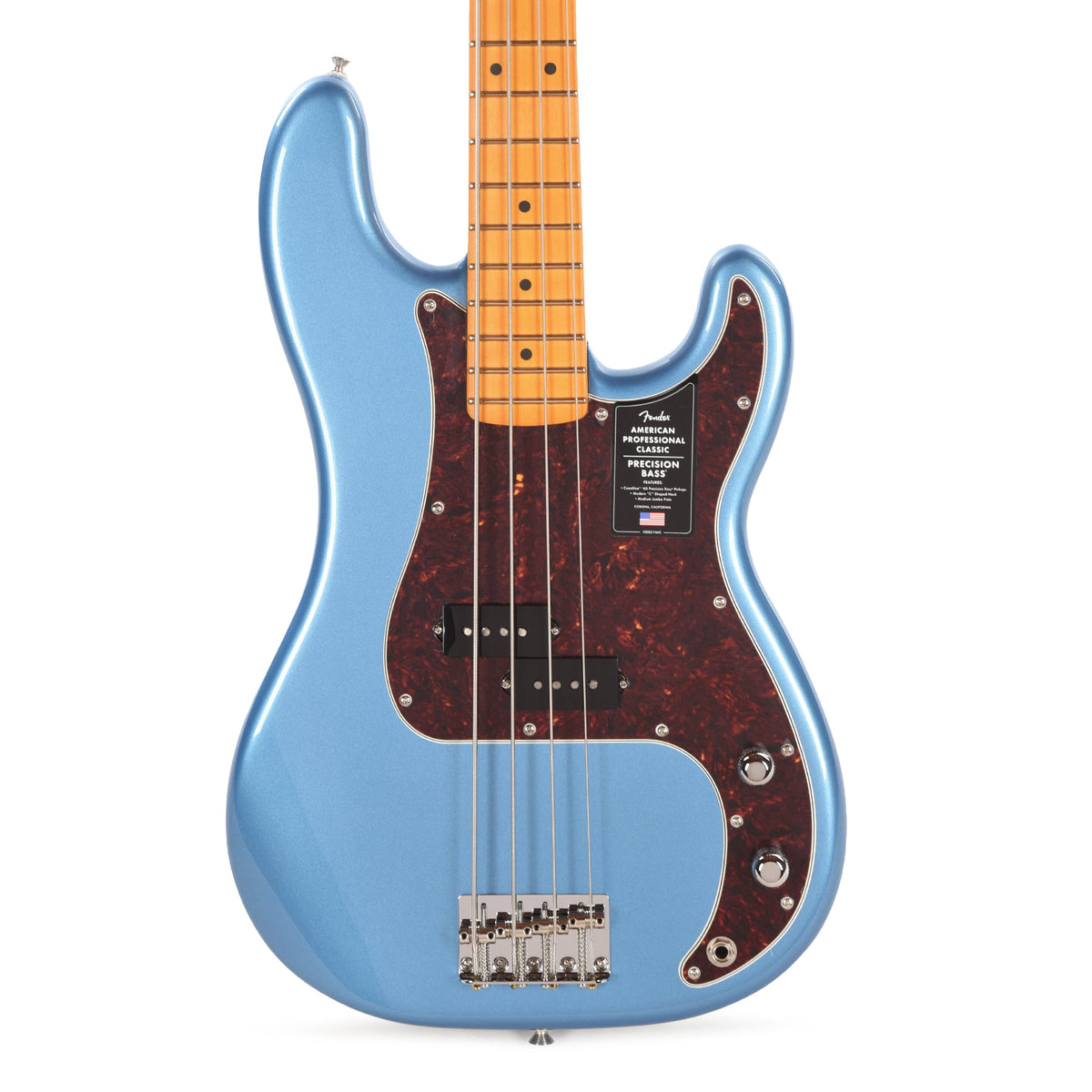 Fender American Professional Classic Precision Bass Faded Lake Placid Blue - View 2 | MusicMarket