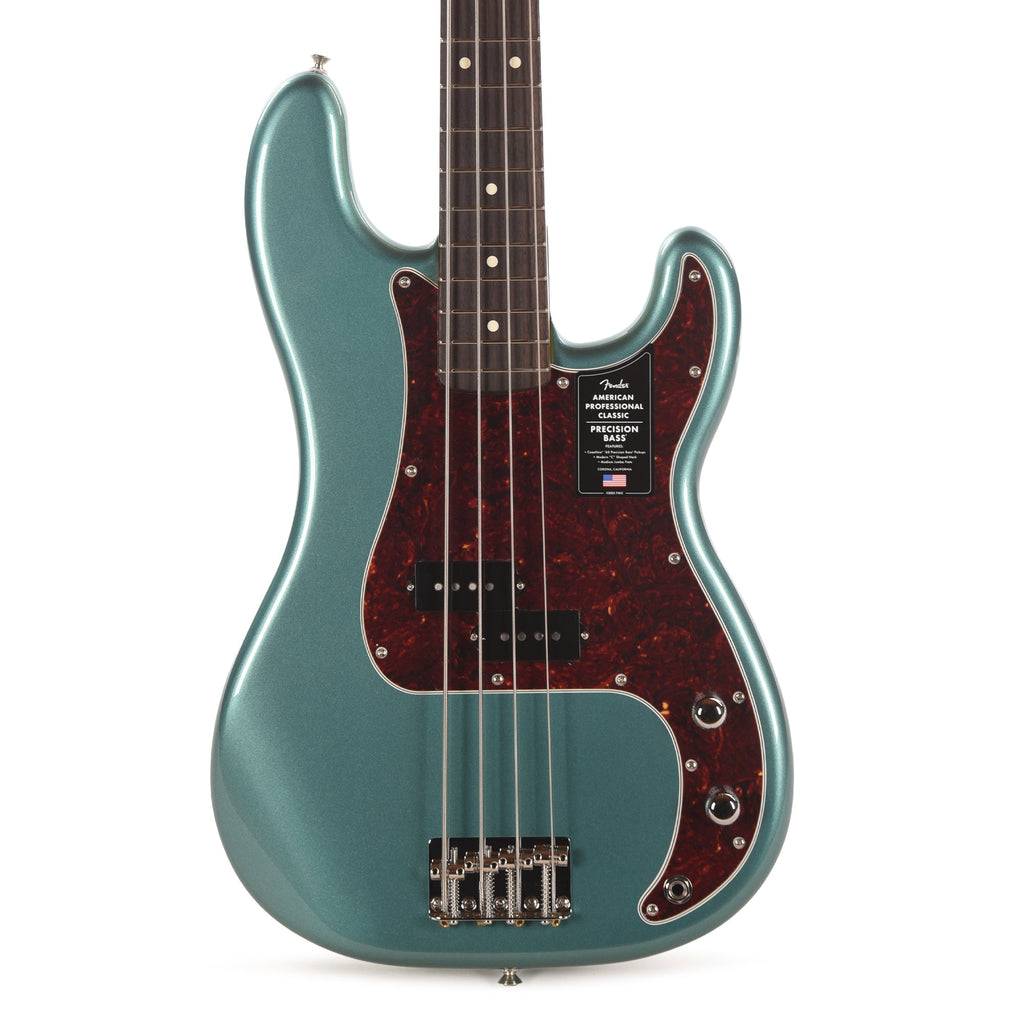 Fender American Professional Classic Precision Bass Faded Sherwood Green Metallic - View 2 | MusicMarket