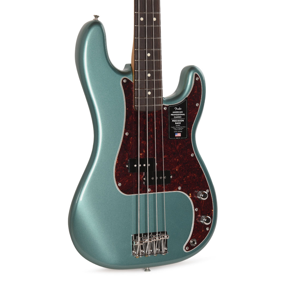 Fender American Professional Classic Precision Bass Faded Sherwood Green Metallic - MusicMarket