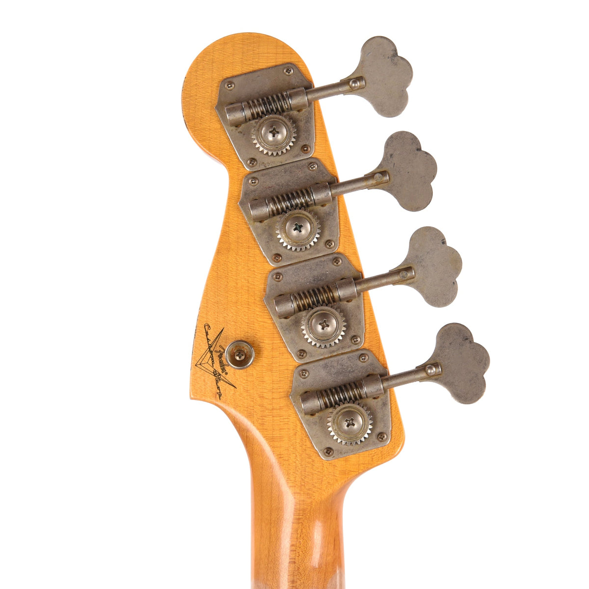 Fender Custom Shop 1960 Precision Bass Relic Super Faded Aged Sage Green Metallic - View 7 | MusicMarket