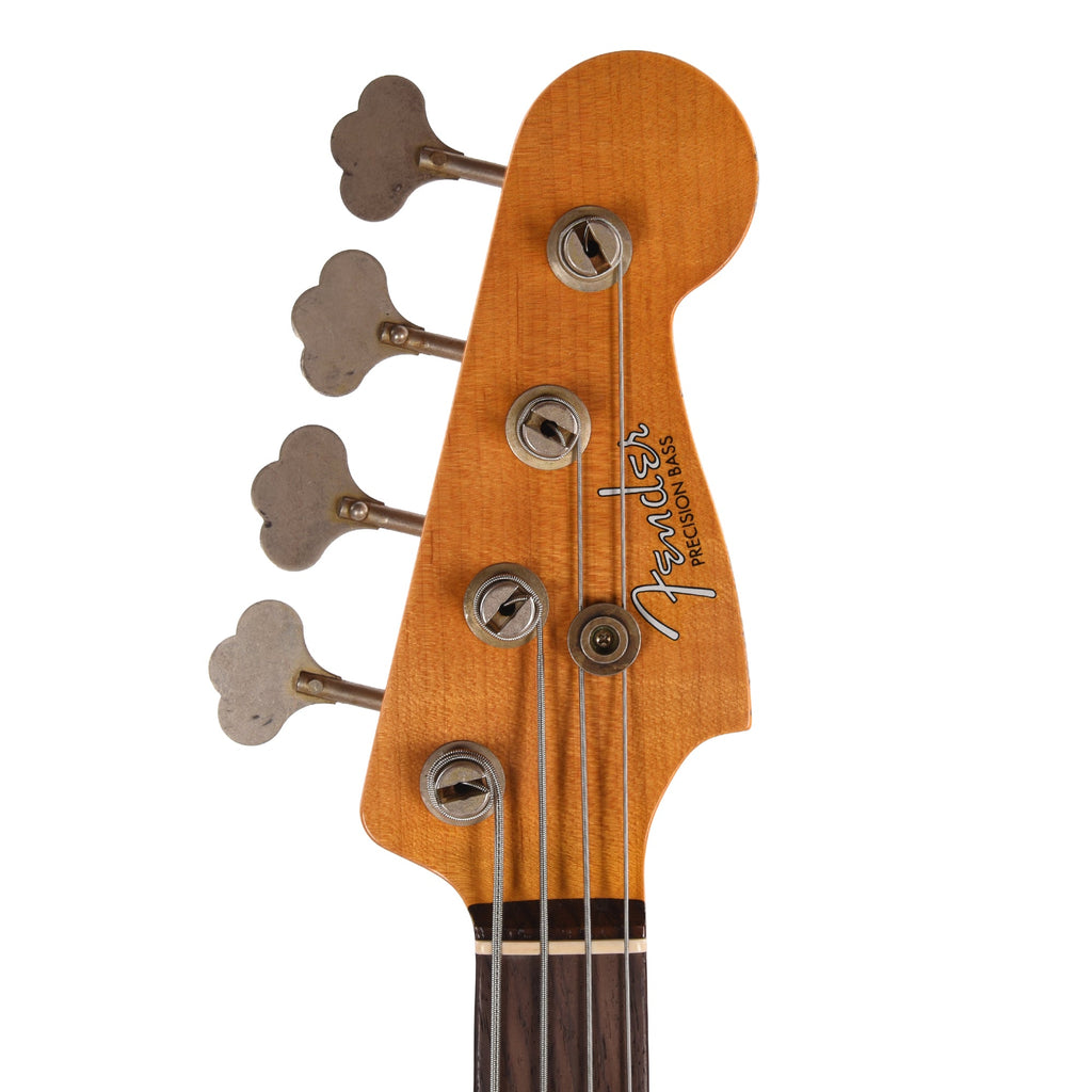 Fender Custom Shop 1960 Precision Bass Relic Super Faded Aged Sage Green Metallic - View 6 | MusicMarket