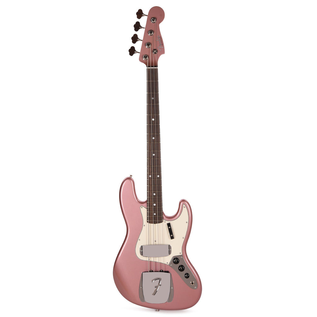Fender Custom Shop 1965 Jazz Bass NOS Faded Aged Burgundy Mist Metallic - View 4 | MusicMarket
