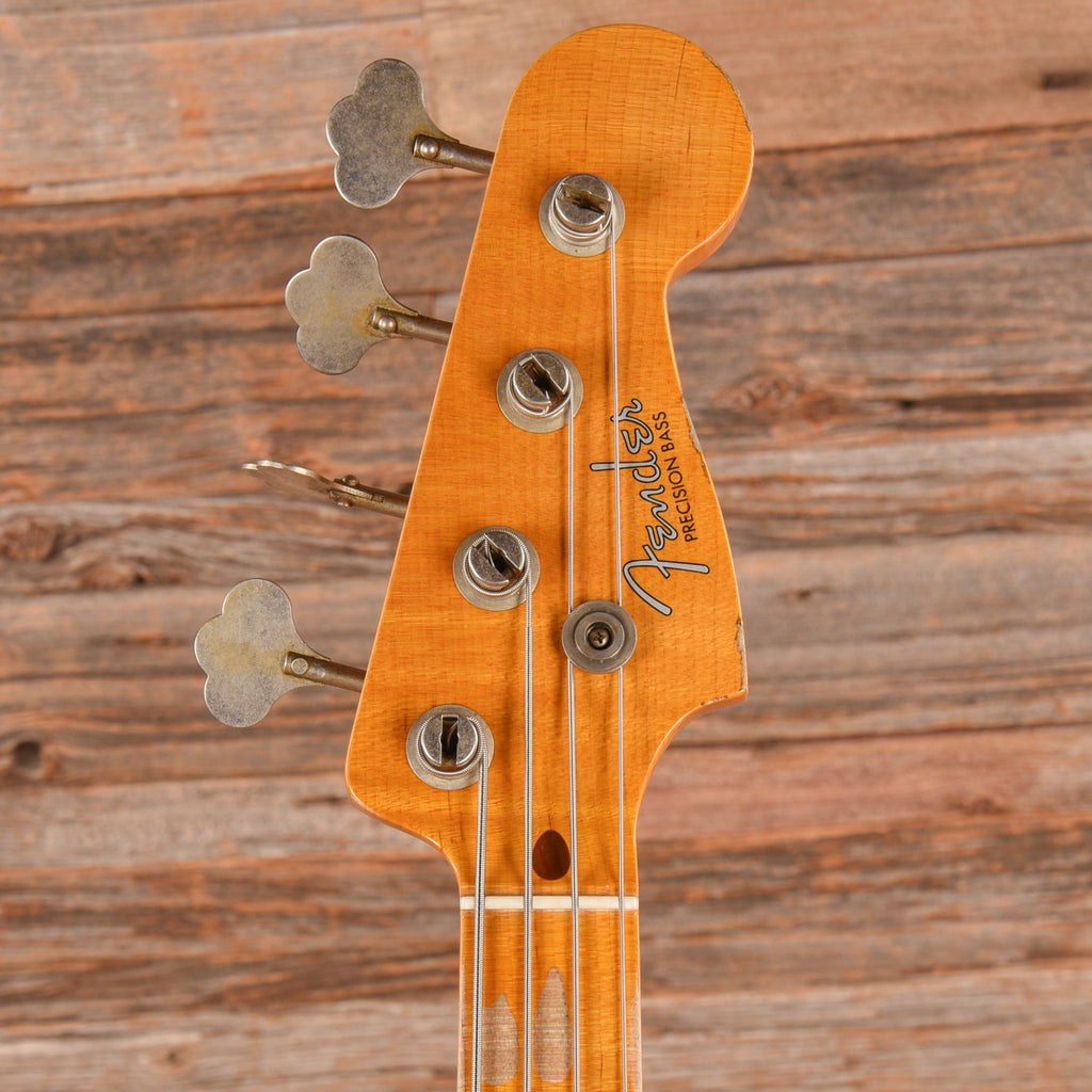Fender Custom Shop '58 Precision Bass Relic Shoreline Gold 2023 - View 6 | MusicMarket