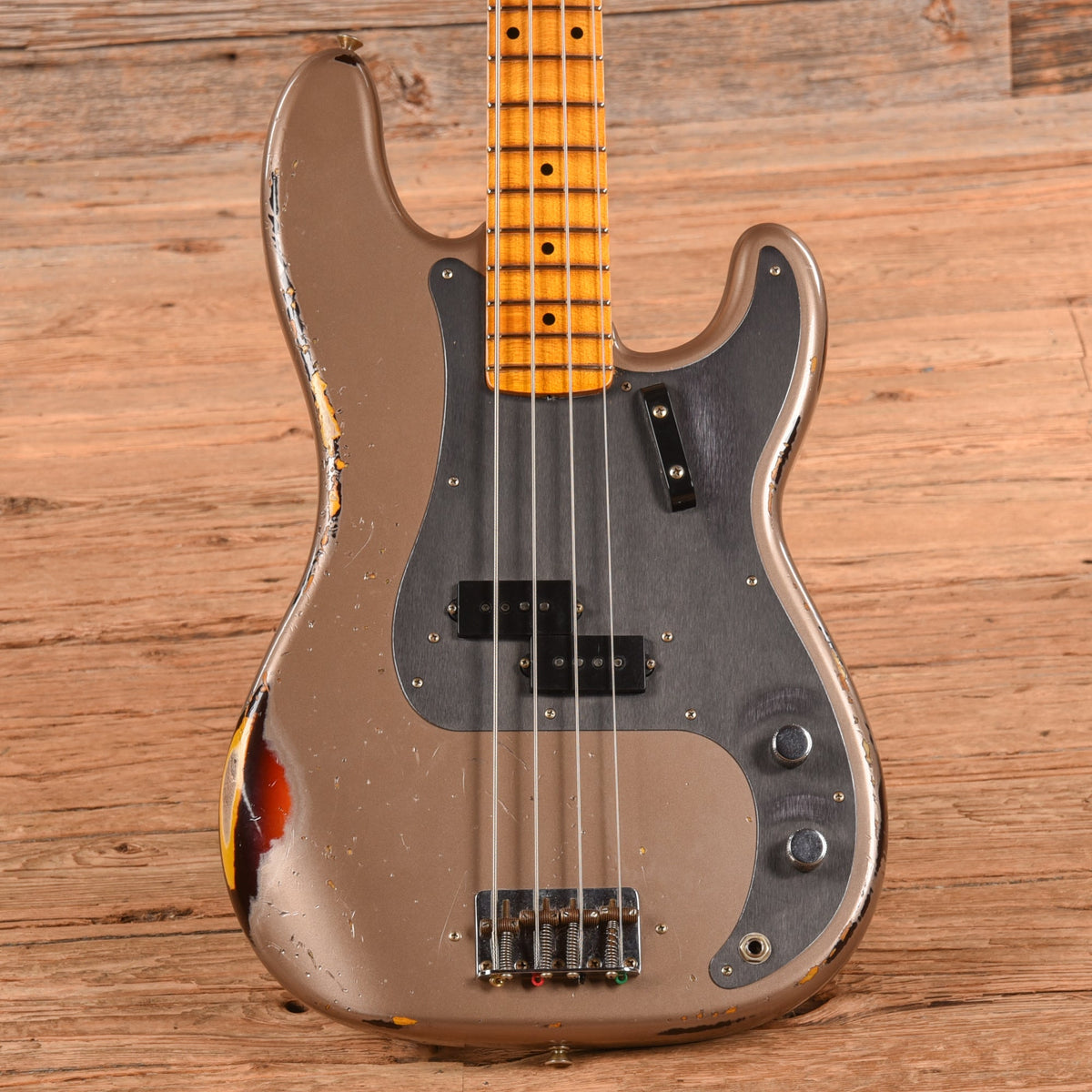 Fender Custom Shop '58 Precision Bass Relic Shoreline Gold 2023 - MusicMarket