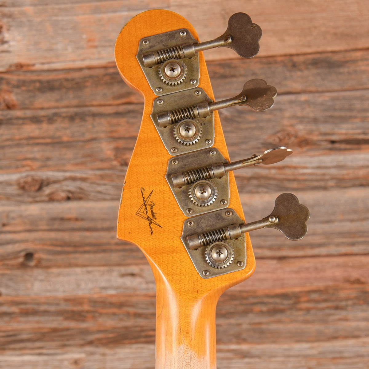 Fender Custom Shop '58 Precision Bass Relic Shoreline Gold 2023 - View 7 | MusicMarket