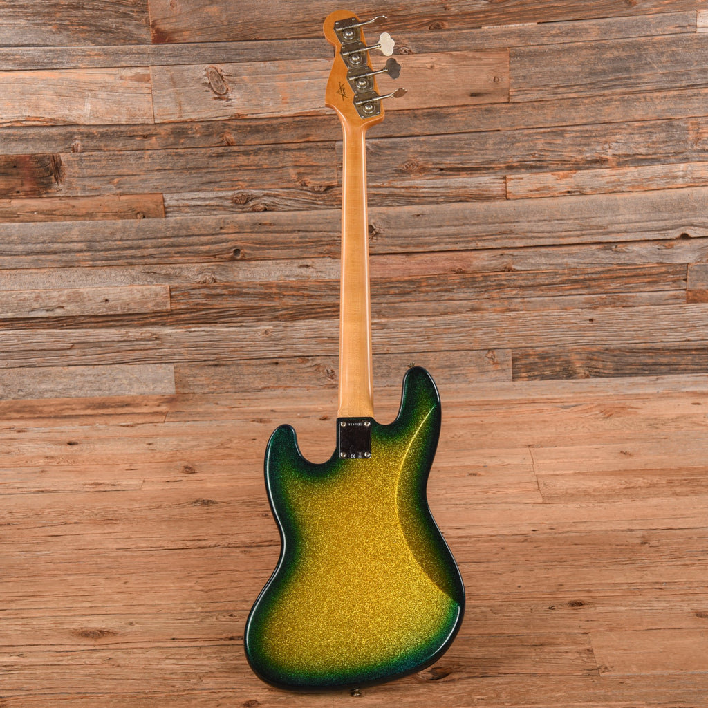 Fender Custom Shop '60 Jazz Bass Journeyman Relic Surf Burst Sparkle 2023 - View 5 | MusicMarket