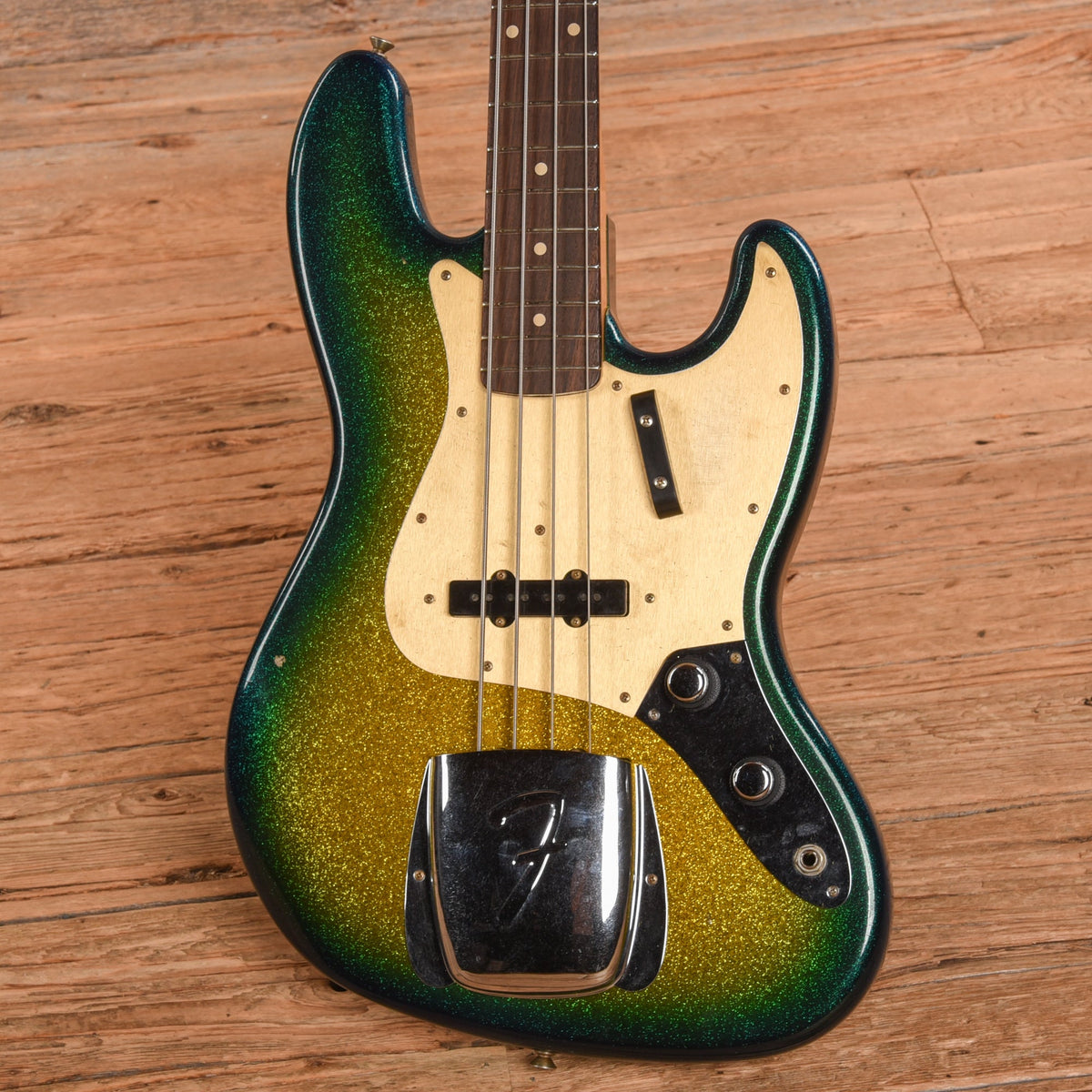 Fender Custom Shop '60 Jazz Bass Journeyman Relic Surf Burst Sparkle 2023 - View 2 | MusicMarket