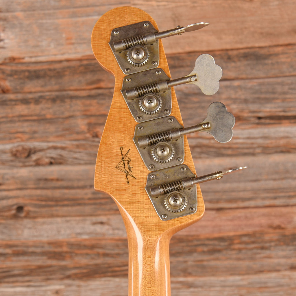 Fender Custom Shop '60 Jazz Bass Journeyman Relic Surf Burst Sparkle 2023 - View 7 | MusicMarket