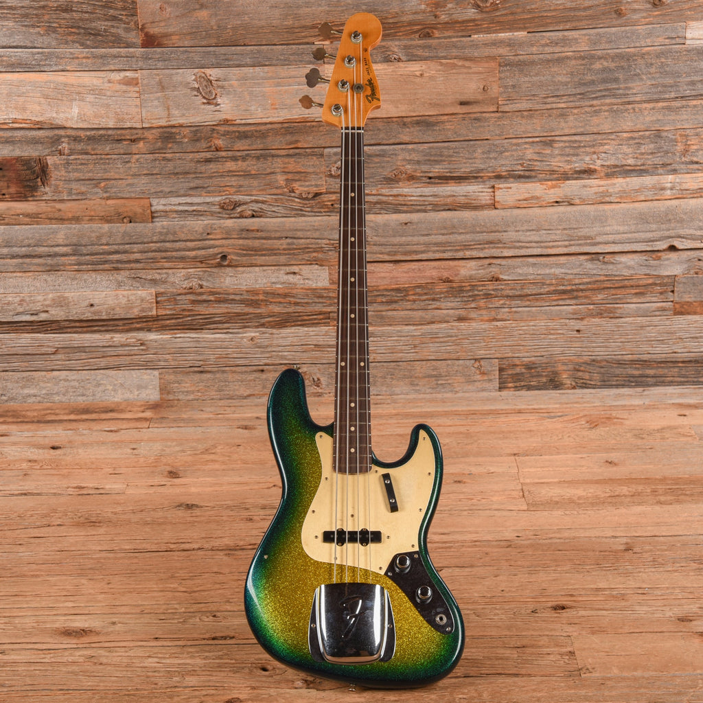 Fender Custom Shop '60 Jazz Bass Journeyman Relic Surf Burst Sparkle 2023 - View 4 | MusicMarket