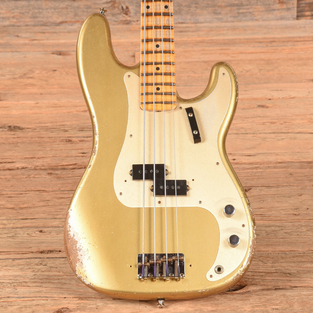 Fender Custom Shop Limited P-Jazz Bass Heavy Relic Gold 2024 - MusicMarket