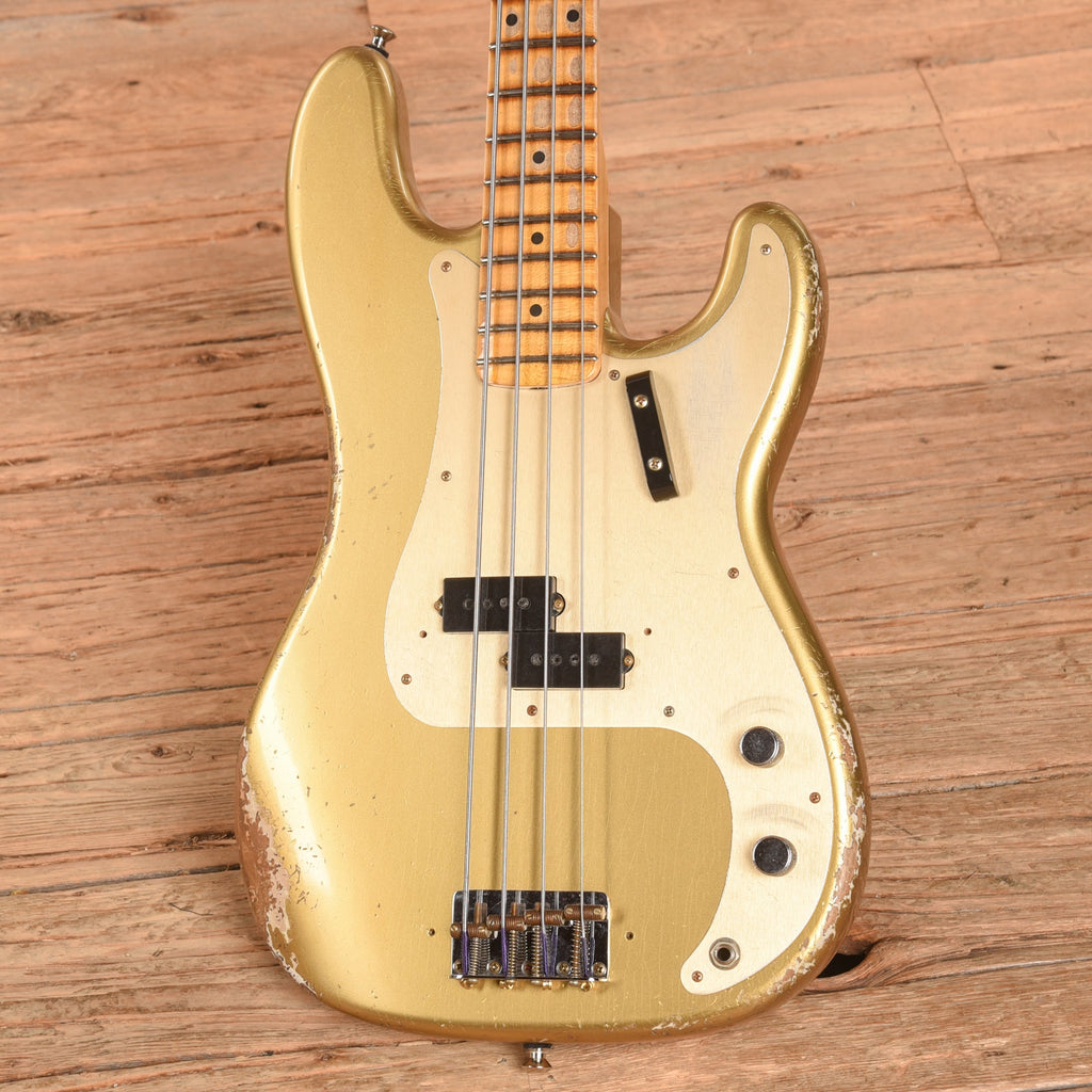 Fender Custom Shop Limited P-Jazz Bass Heavy Relic Gold 2024 - View 2 | MusicMarket