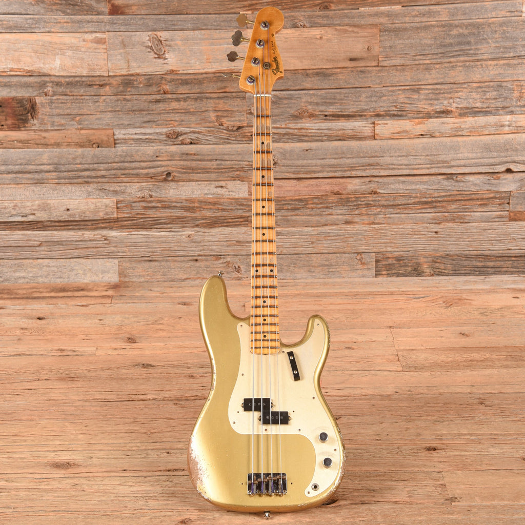 Fender Custom Shop Limited P-Jazz Bass Heavy Relic Gold 2024 - View 4 | MusicMarket