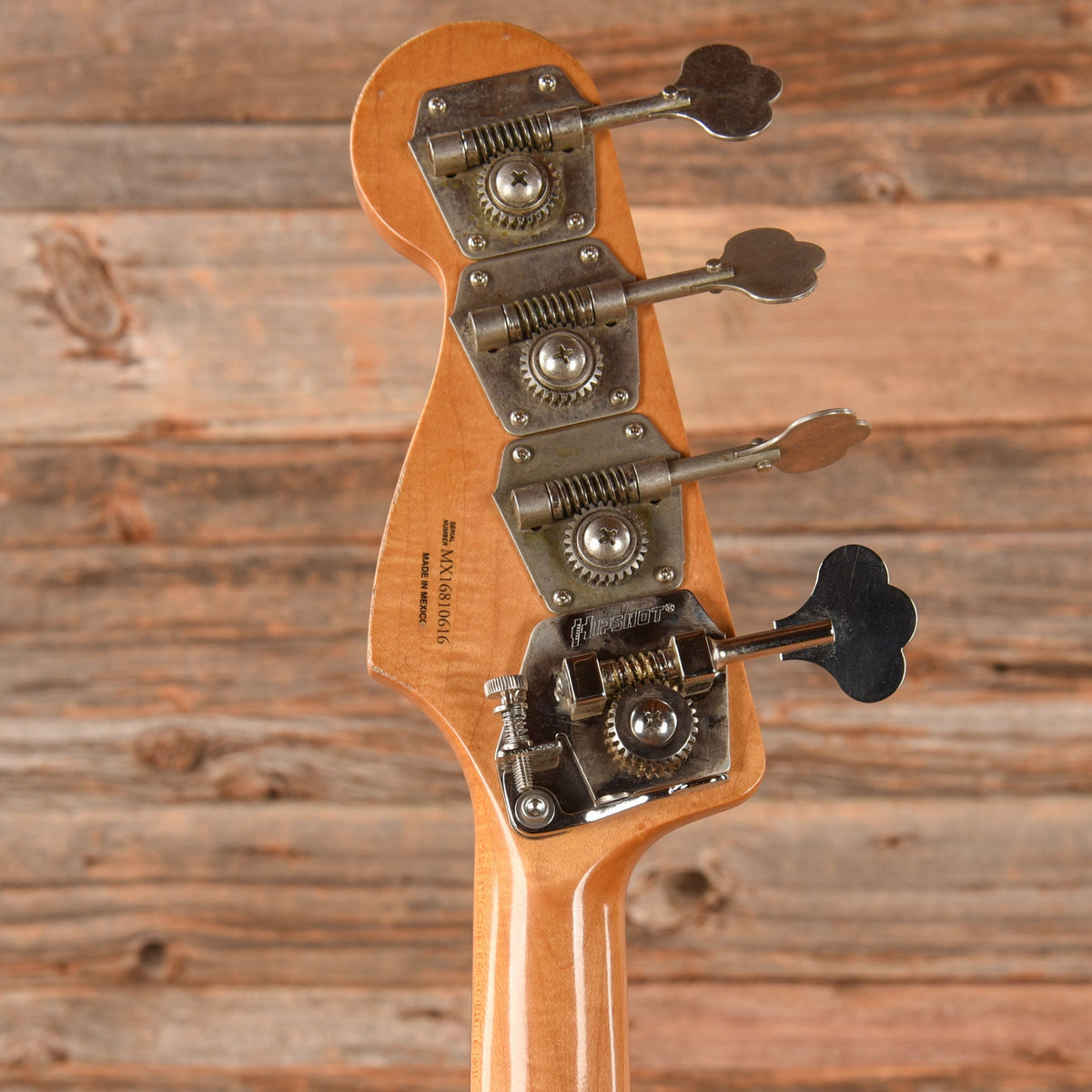 Fender Flea Artist Series Road Worn Signature Jazz Bass Shell Pink 2016 - View 7 | MusicMarket