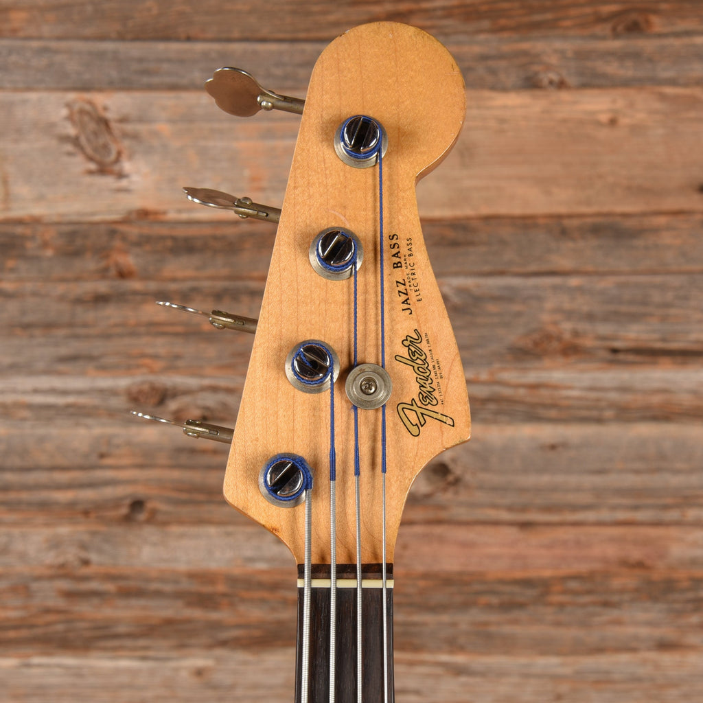 Fender Jazz Bass Olympic White Refin 1965 - View 6 | MusicMarket