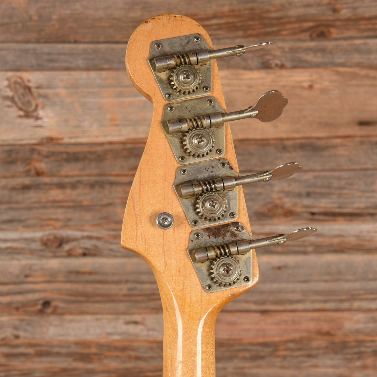 Fender Jazz Bass Olympic White Refin 1965 - View 7 | MusicMarket