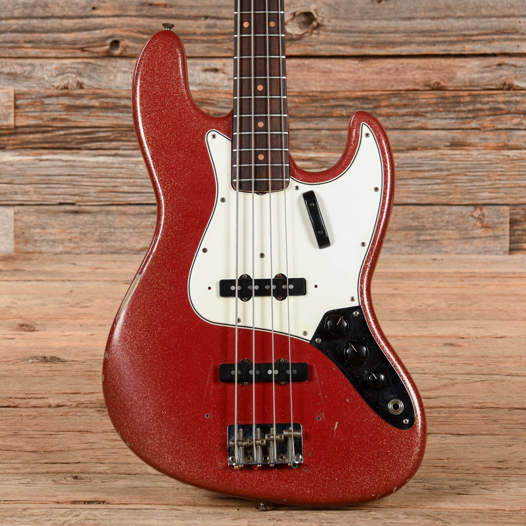 Fender Jazz Bass Red Sparkle Refin 1964 - MusicMarket