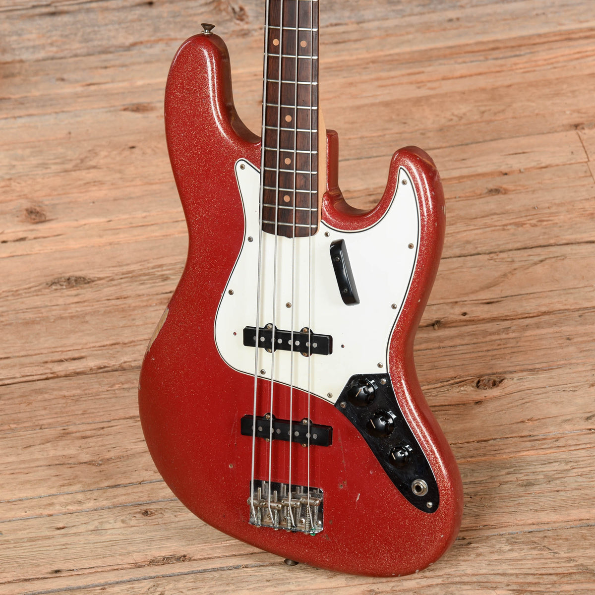Fender Jazz Bass Red Sparkle Refin 1964 - View 2 | MusicMarket