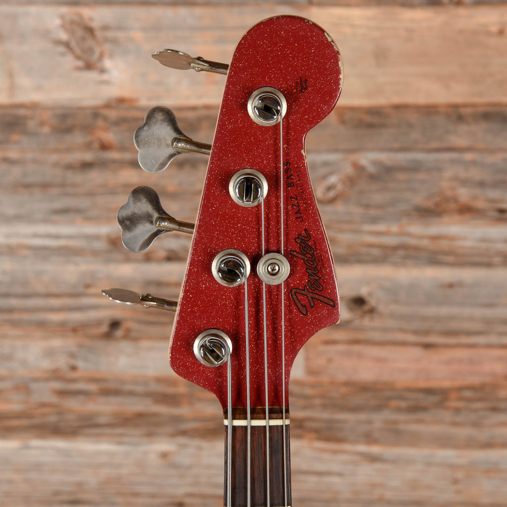 Fender Jazz Bass Red Sparkle Refin 1964 - View 6 | MusicMarket