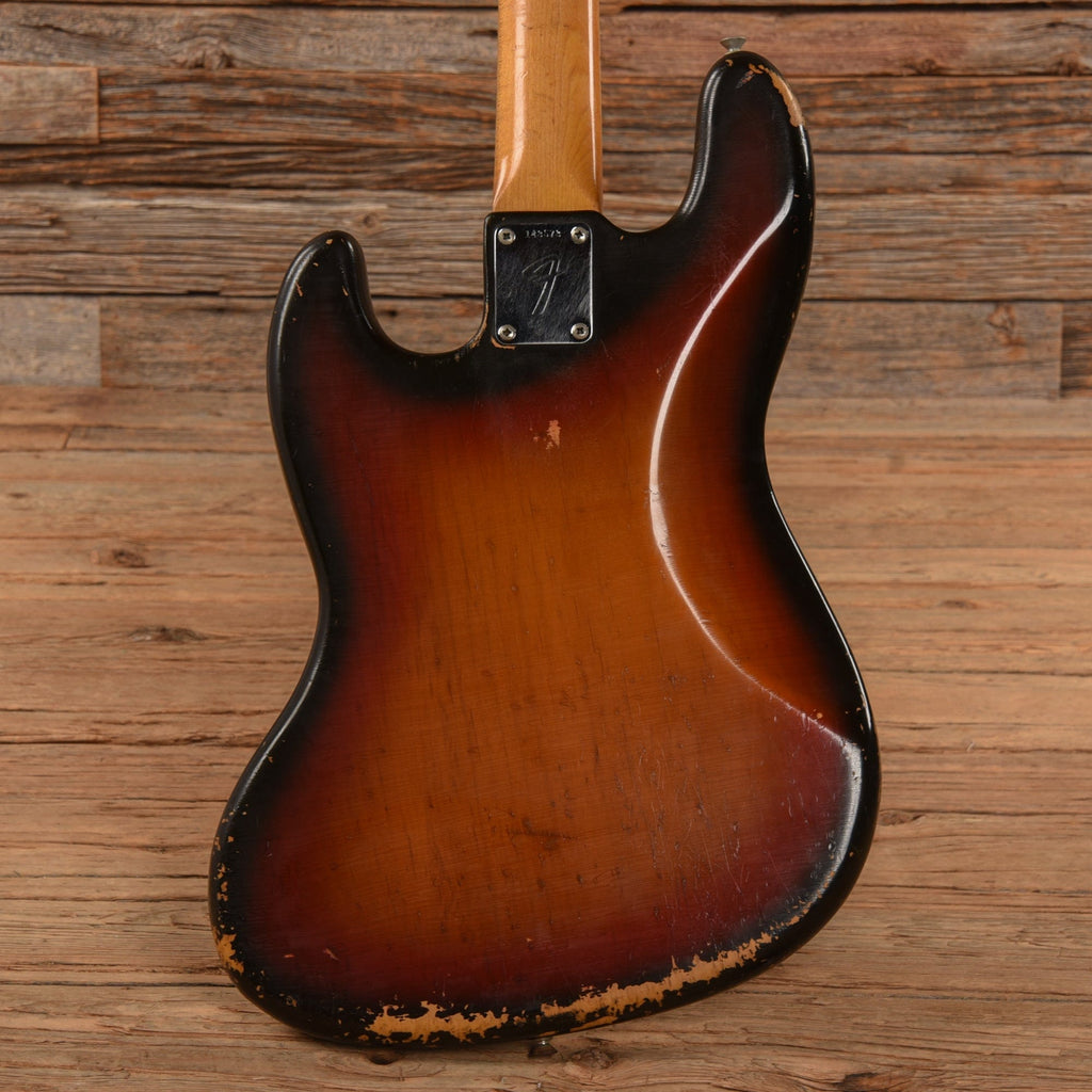 Fender Jazz Bass w/1966 Neck and 1974 Body Sunburst - View 3 | MusicMarket