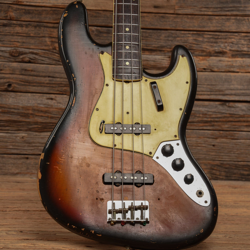Fender Jazz Bass w/1966 Neck and 1974 Body Sunburst - View 10 | MusicMarket