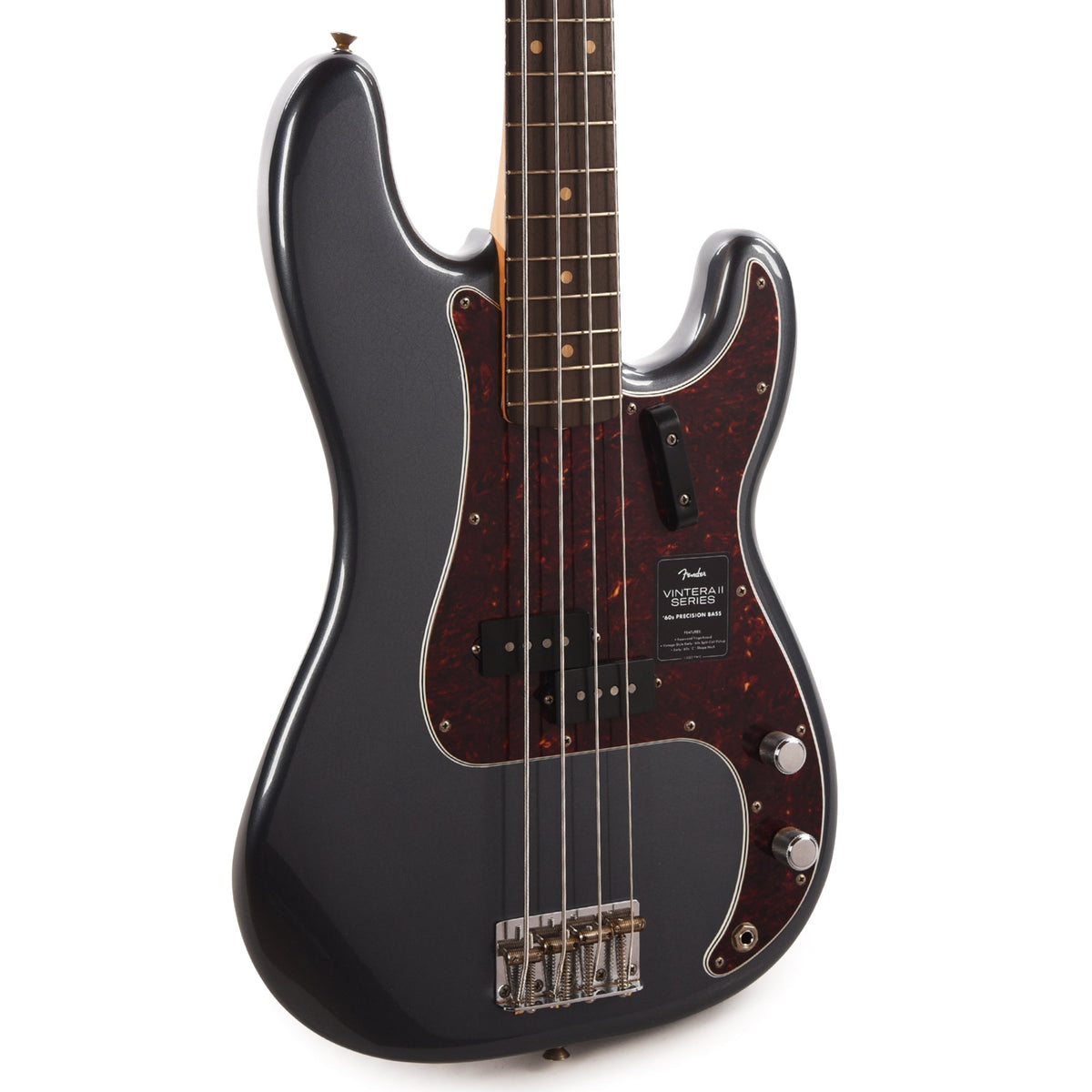 Fender Limited Edition Vintera II Road Worn '60s Precision Bass Charcoal Frost Metallic - MusicMarket