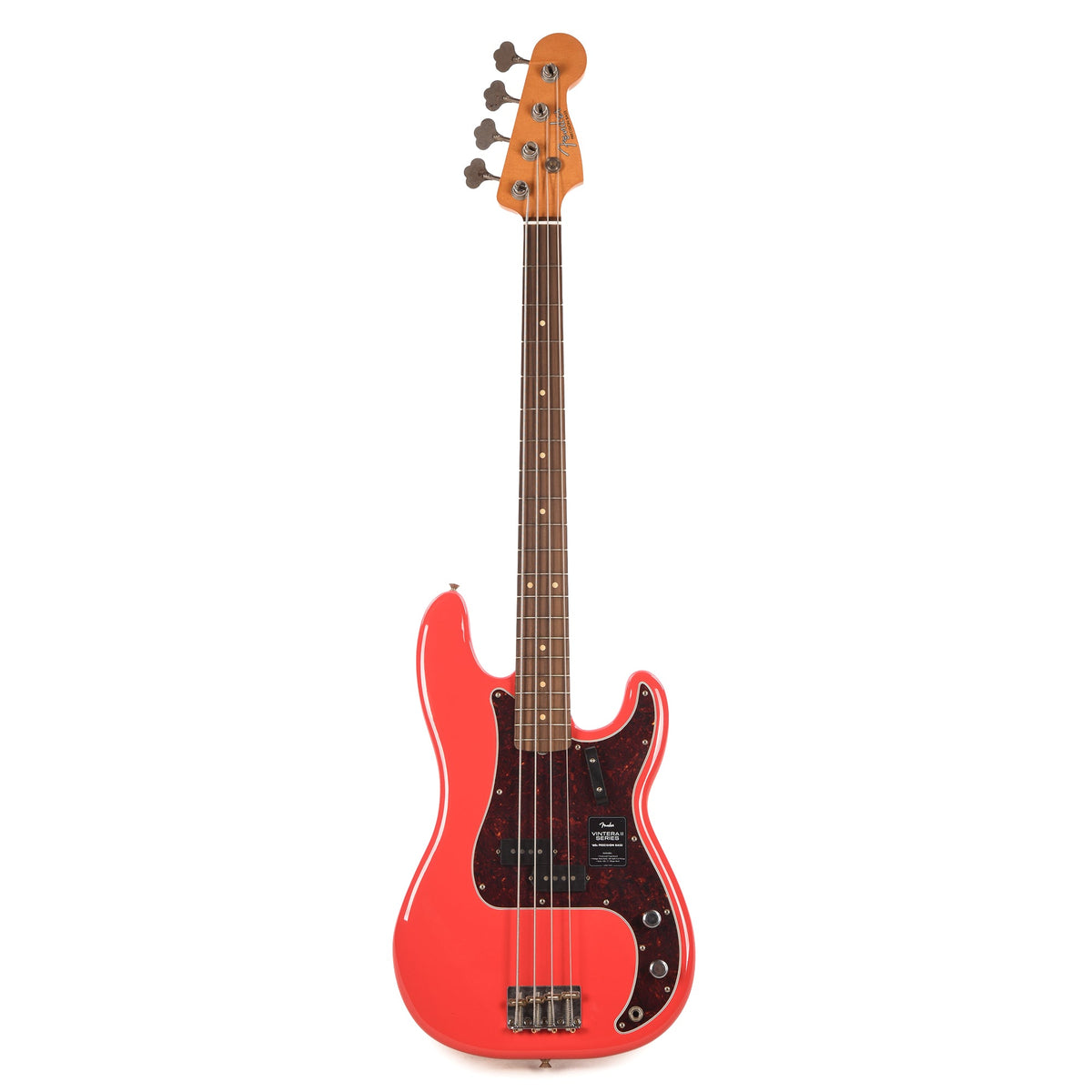 Fender Limited Edition Vintera II Road Worn '60s Precision Bass Fiesta Red - View 4 | MusicMarket