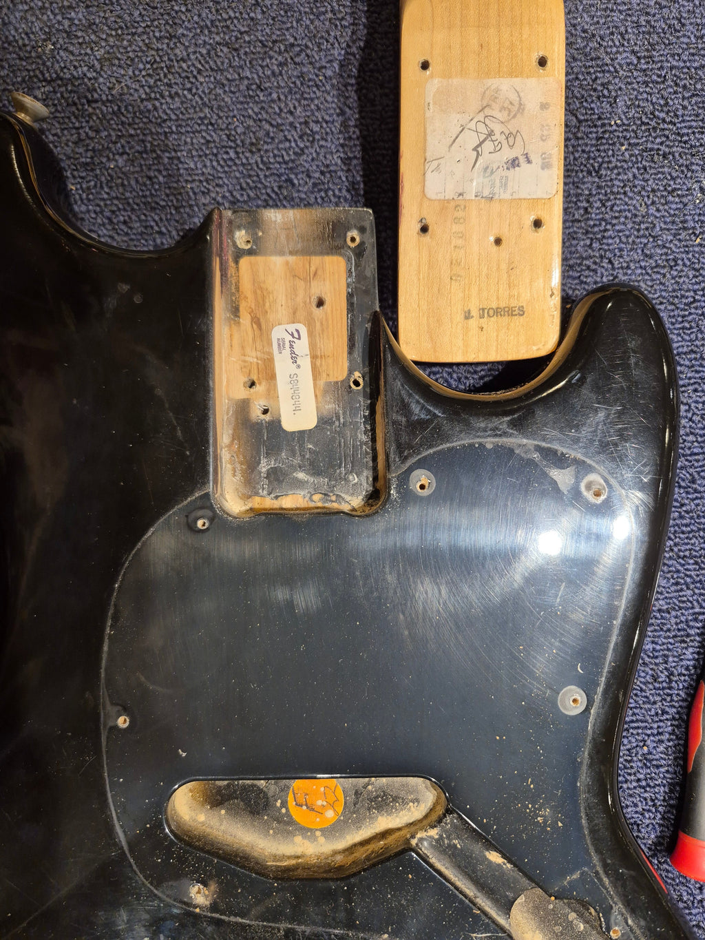 Fender Musicmaster Bass Black 1982 - View 9 | MusicMarket