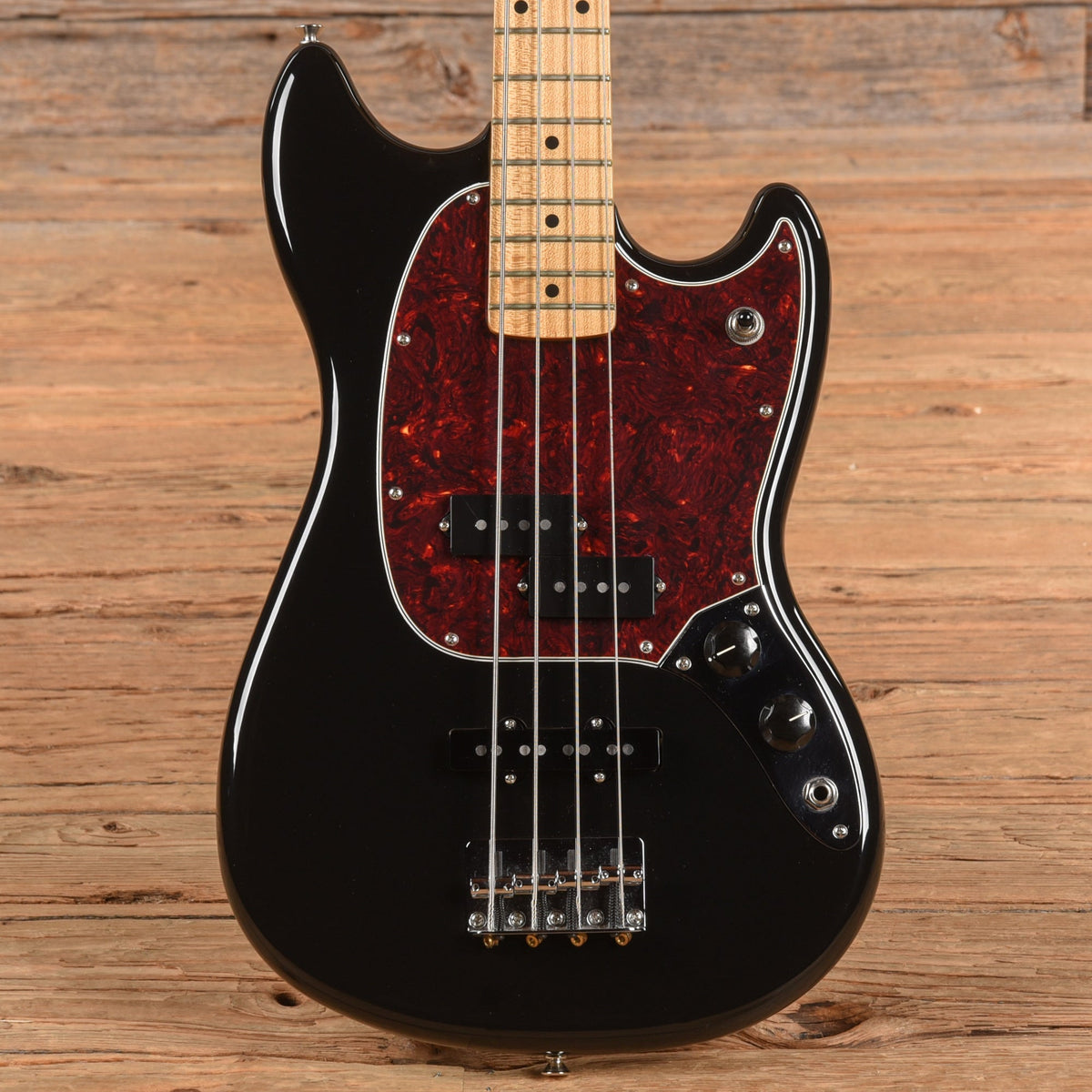 Fender Offset Series Mustang Bass PJ Black 2022 - MusicMarket