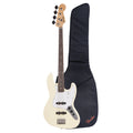 Fender Standard Jazz Bass LRL Olympic White and FB405 Gig Bag Bundle - MusicMarket