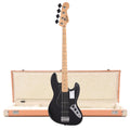 Fender Standard Jazz Bass MN Black and Pacific Peach Hardshell Case Bundle - MusicMarket