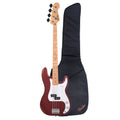 Fender Standard Precision Bass MN Candy Cola and FB405 Gig Bag Bundle - MusicMarket