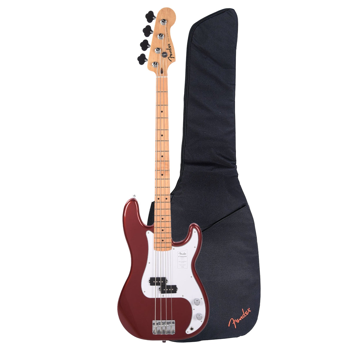 Fender Standard Precision Bass MN Candy Cola and FB405 Gig Bag Bundle - MusicMarket