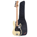 Fender Standard Precision Bass MN Olympic White and FB405 Gig Bag Bundle - MusicMarket