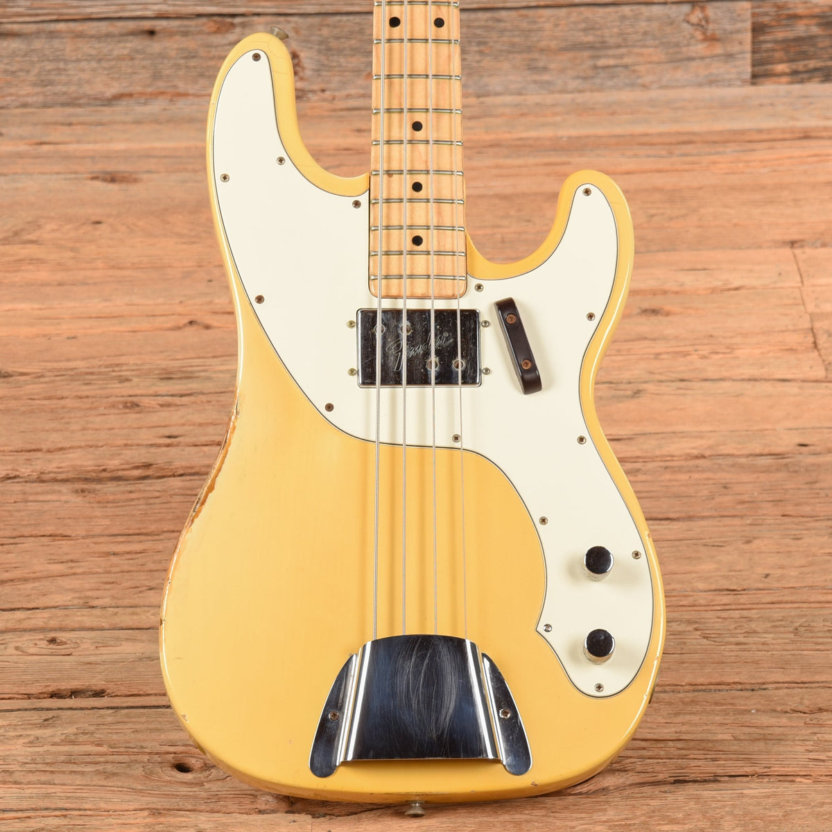 Fender Telecaster Bass Blonde 1972 - Dave Amato of REO Speedwagon - MusicMarket