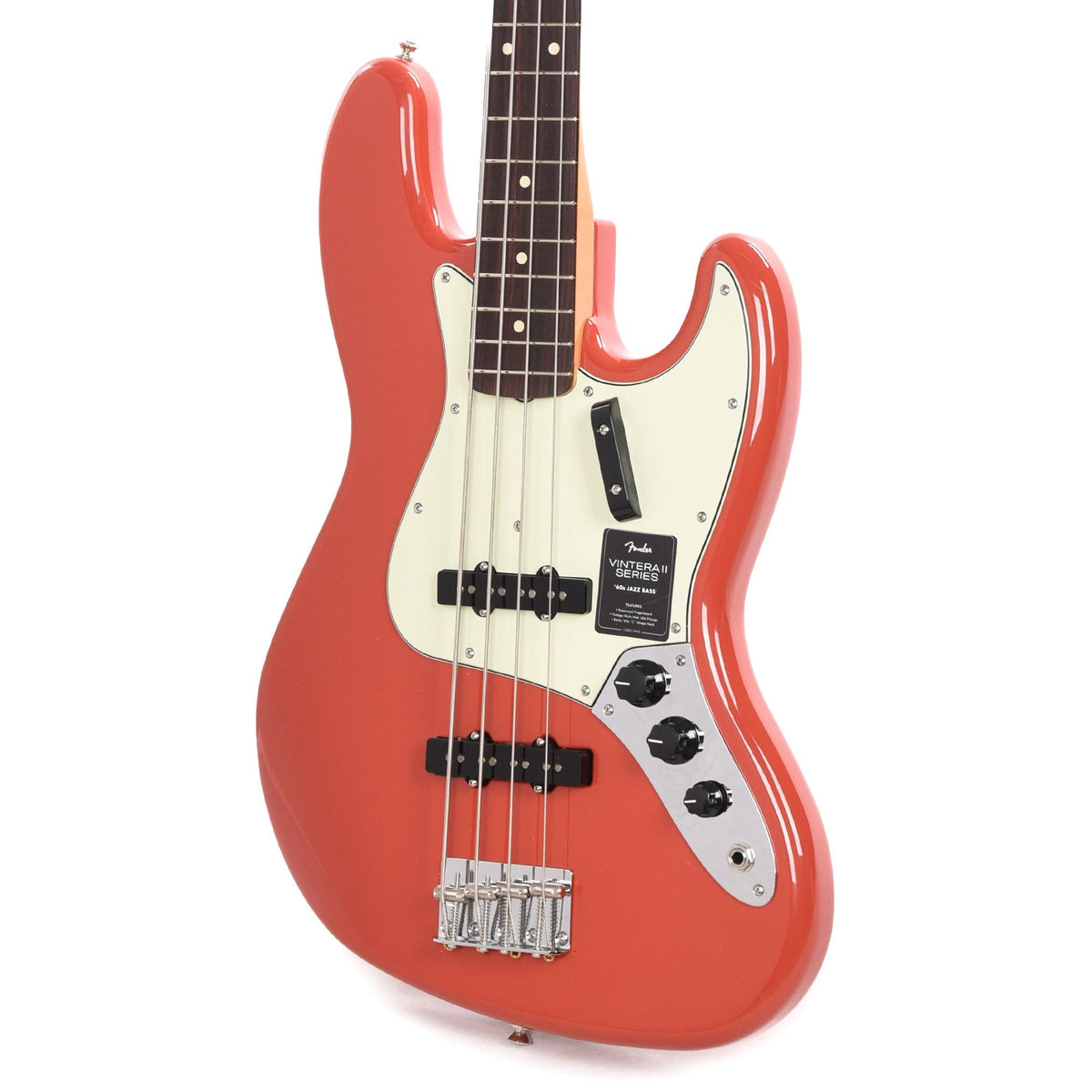 Fender Vintera II 60s Jazz Bass Fiesta Red - View 2 | MusicMarket