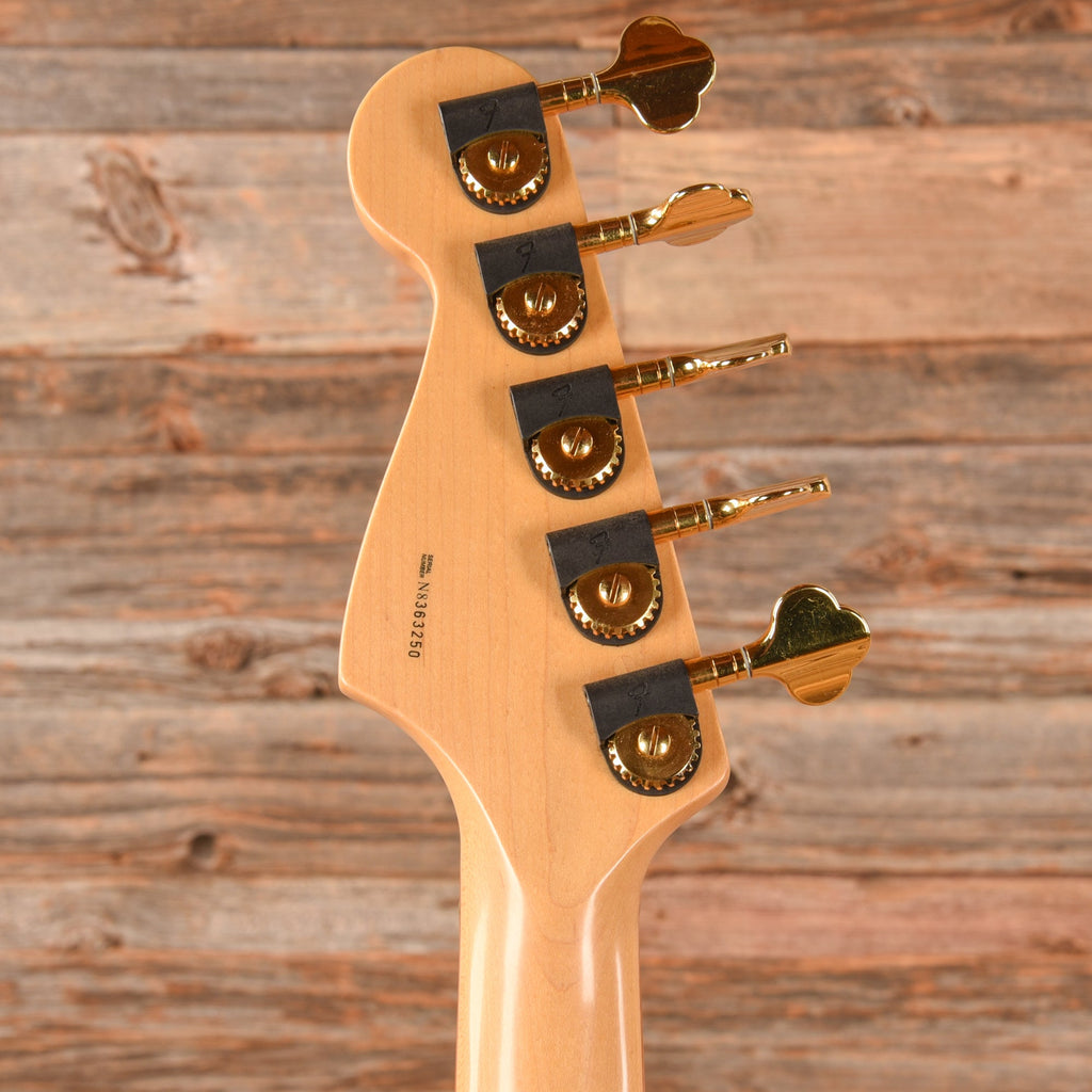 Fender American Standard Jazz Bass V Black 1998 - View 7 | MusicMarket