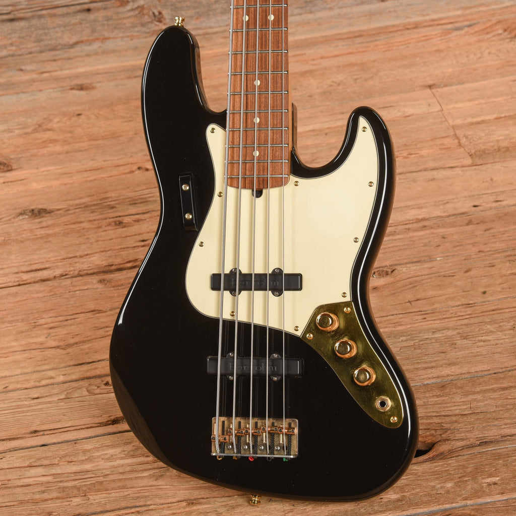 Fender American Standard Jazz Bass V Black 1998 - View 2 | MusicMarket