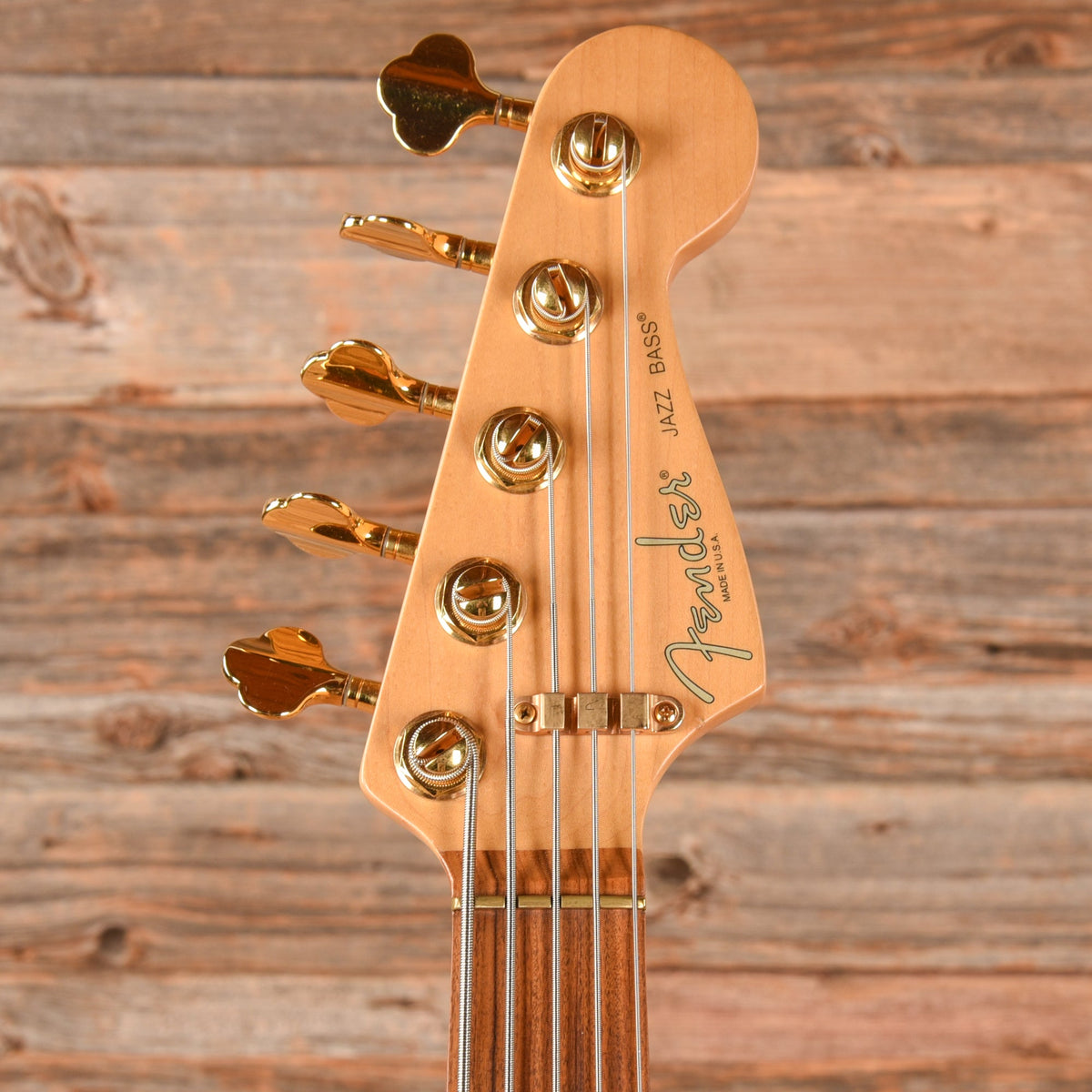 Fender American Standard Jazz Bass V Black 1998 - View 6 | MusicMarket