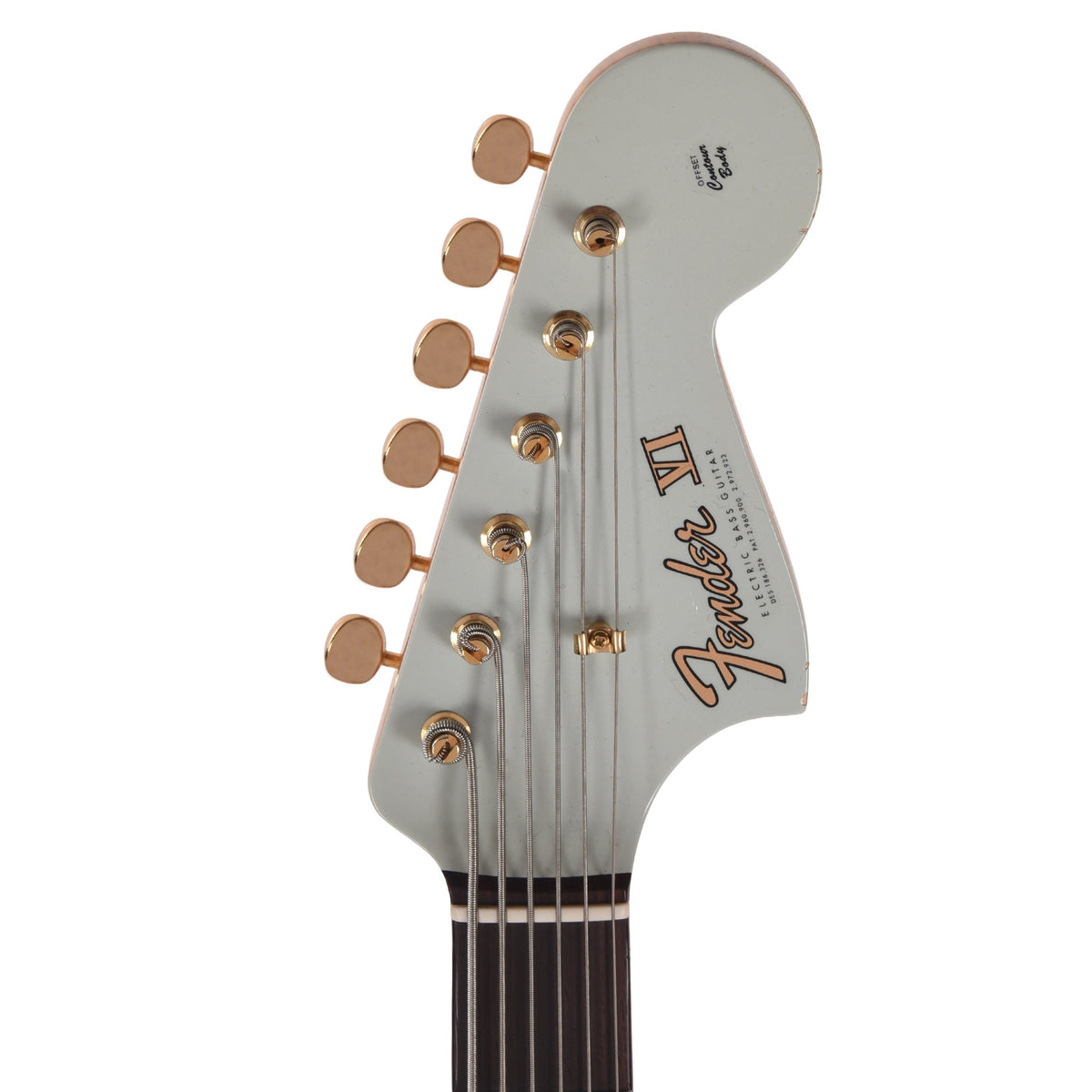 Fender Custom Shop 1966 Bass VI Journeyman Relic Faded Aged Sonic Blue - View 6 | MusicMarket