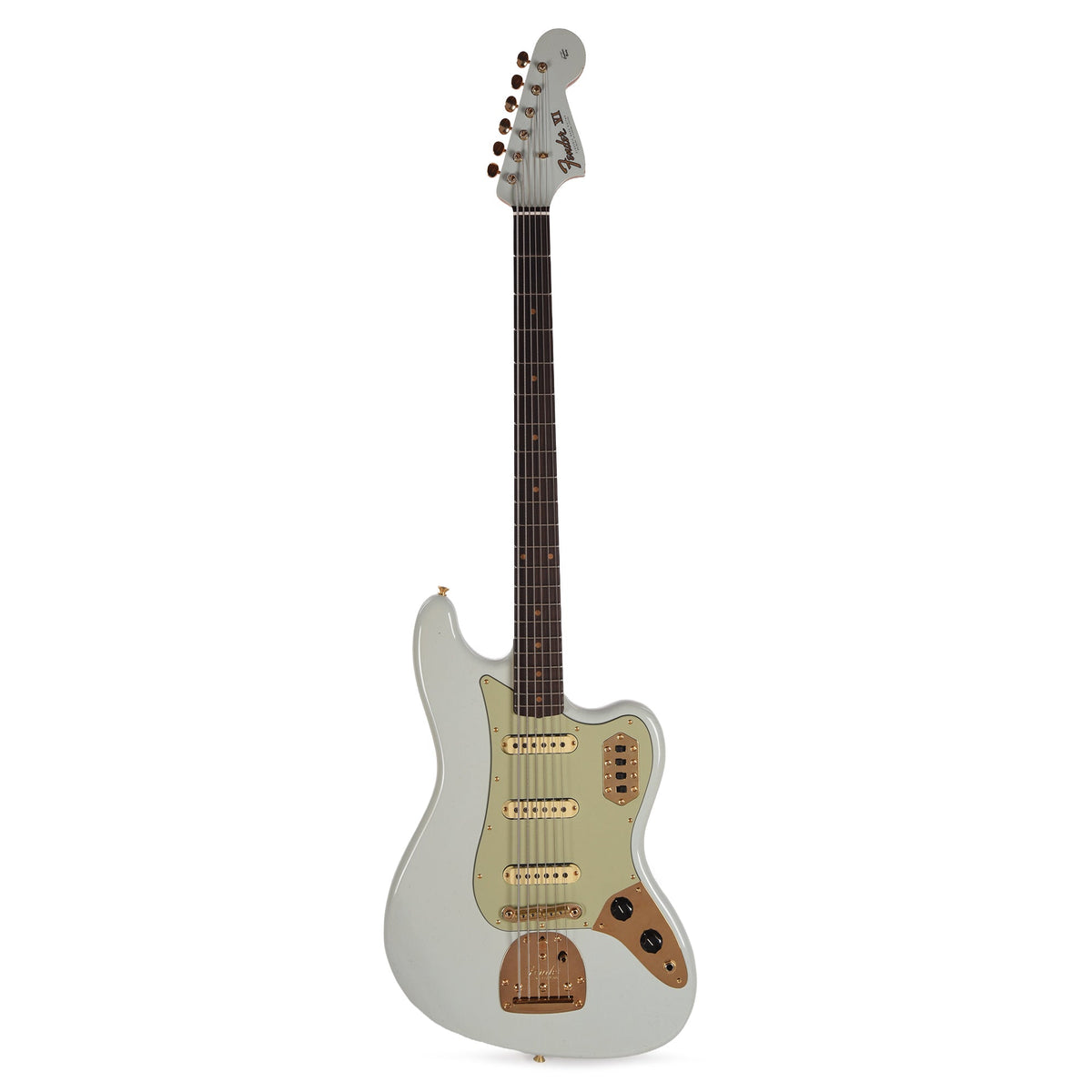 Fender Custom Shop 1966 Bass VI Journeyman Relic Faded Aged Sonic Blue - View 4 | MusicMarket