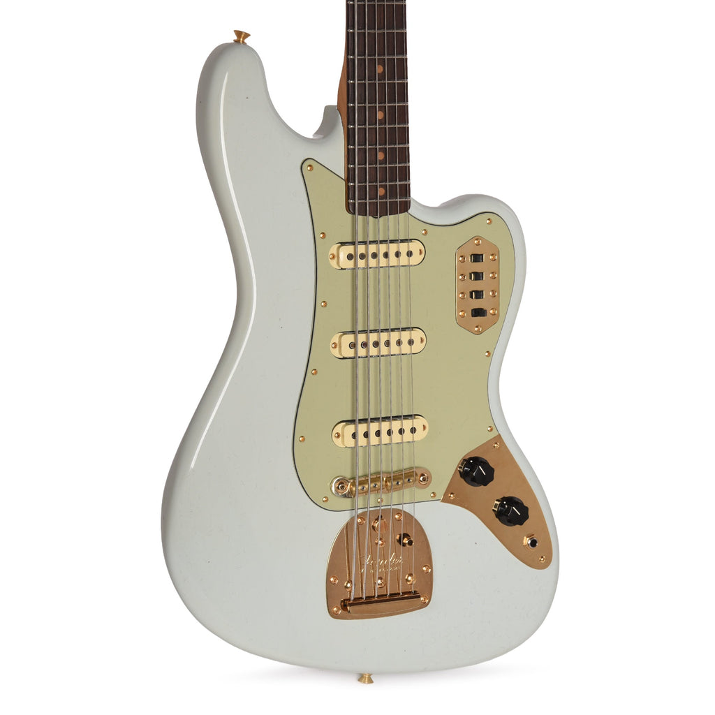 Fender Custom Shop 1966 Bass VI Journeyman Relic Faded Aged Sonic Blue - MusicMarket