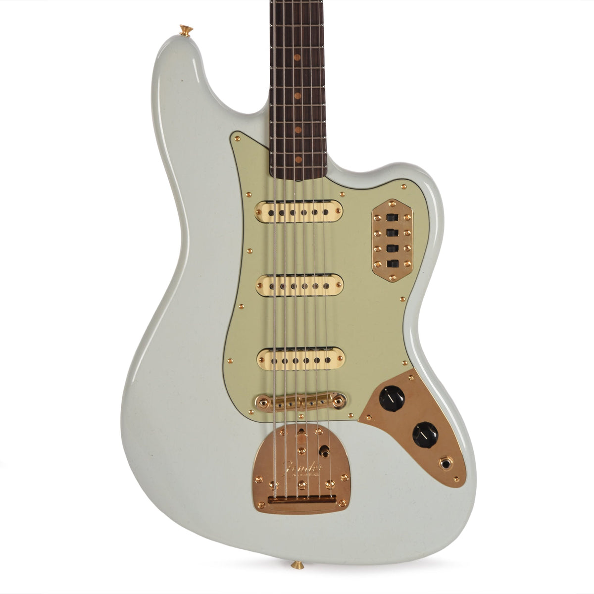 Fender Custom Shop 1966 Bass VI Journeyman Relic Faded Aged Sonic Blue - View 2 | MusicMarket